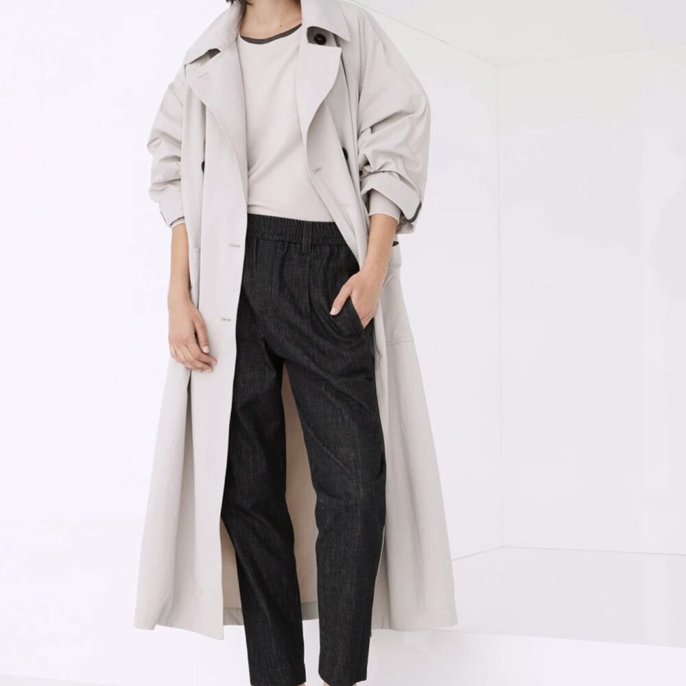 Brunello Cucinelli Black Straight Leg Jeans with Monili Detail